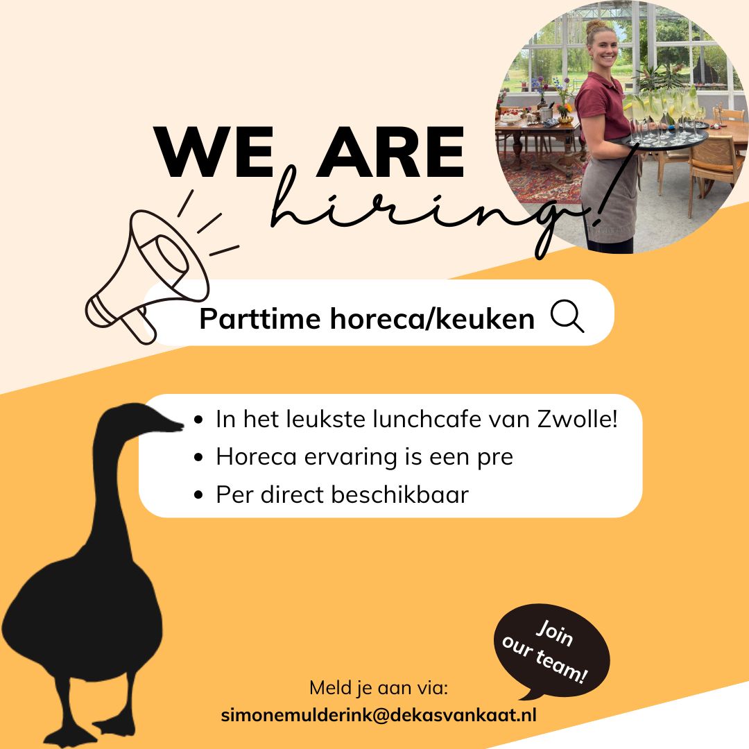 Vacature bij de Kas van Kaat