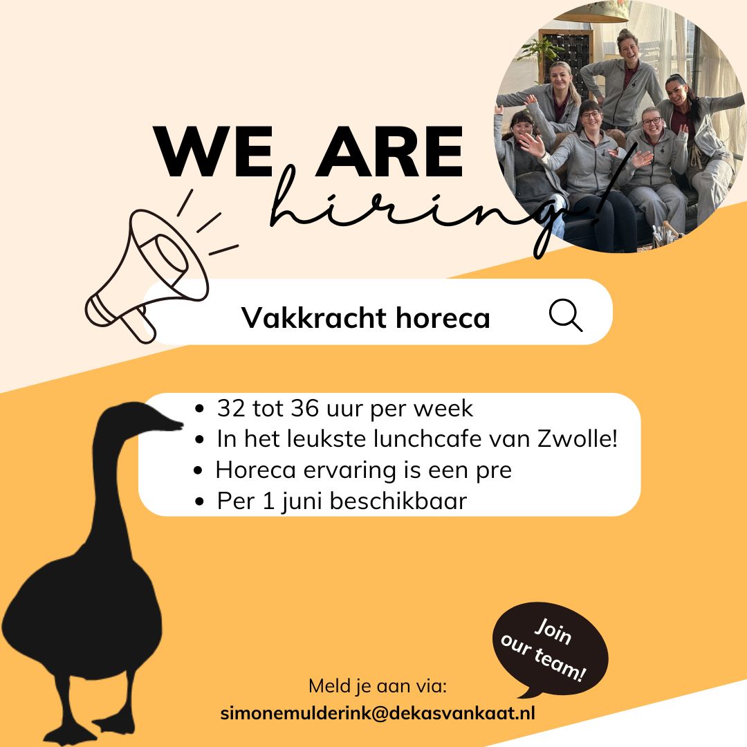 Vacature bij de Kas van Kaat